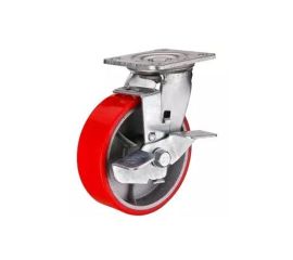 Колеса большегрузные поворотные с боковым тормозом (полиуретан)