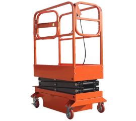 Подъемники ножничные передвижные полуэлектрические аккумуляторные