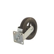 Колесо большегрузное поворотное SCdb 80 200 мм обрезиненное с тормозом (N)