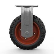 Колесо большегрузное неповоротное PF 160 150 мм резина с протектором (N)